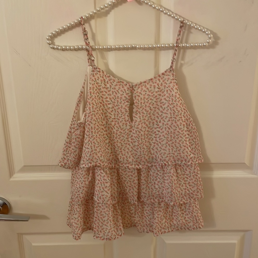 Floral Ruffle Top - Picture 3 of 3